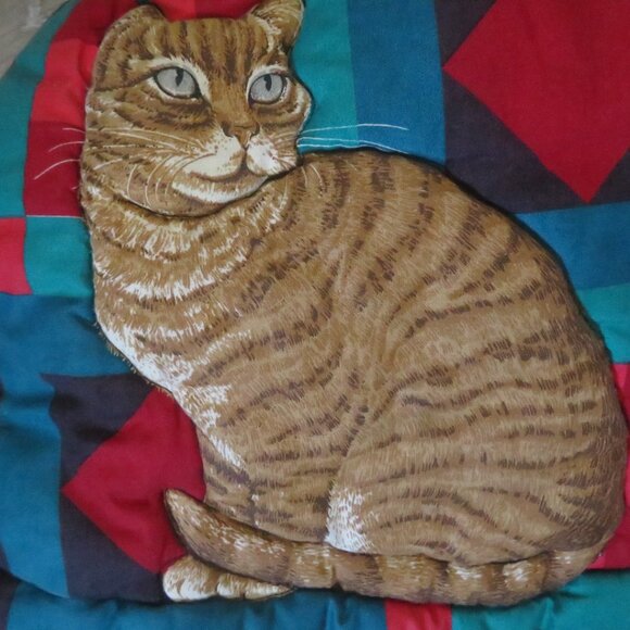 Orange CAT Quilted Teapot Cover (F63) - Picture 2 of 3